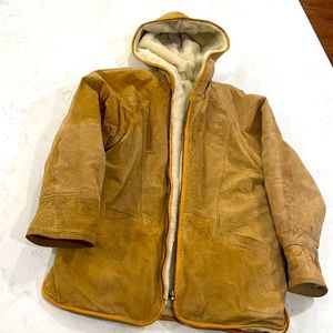 Real Leather Parka